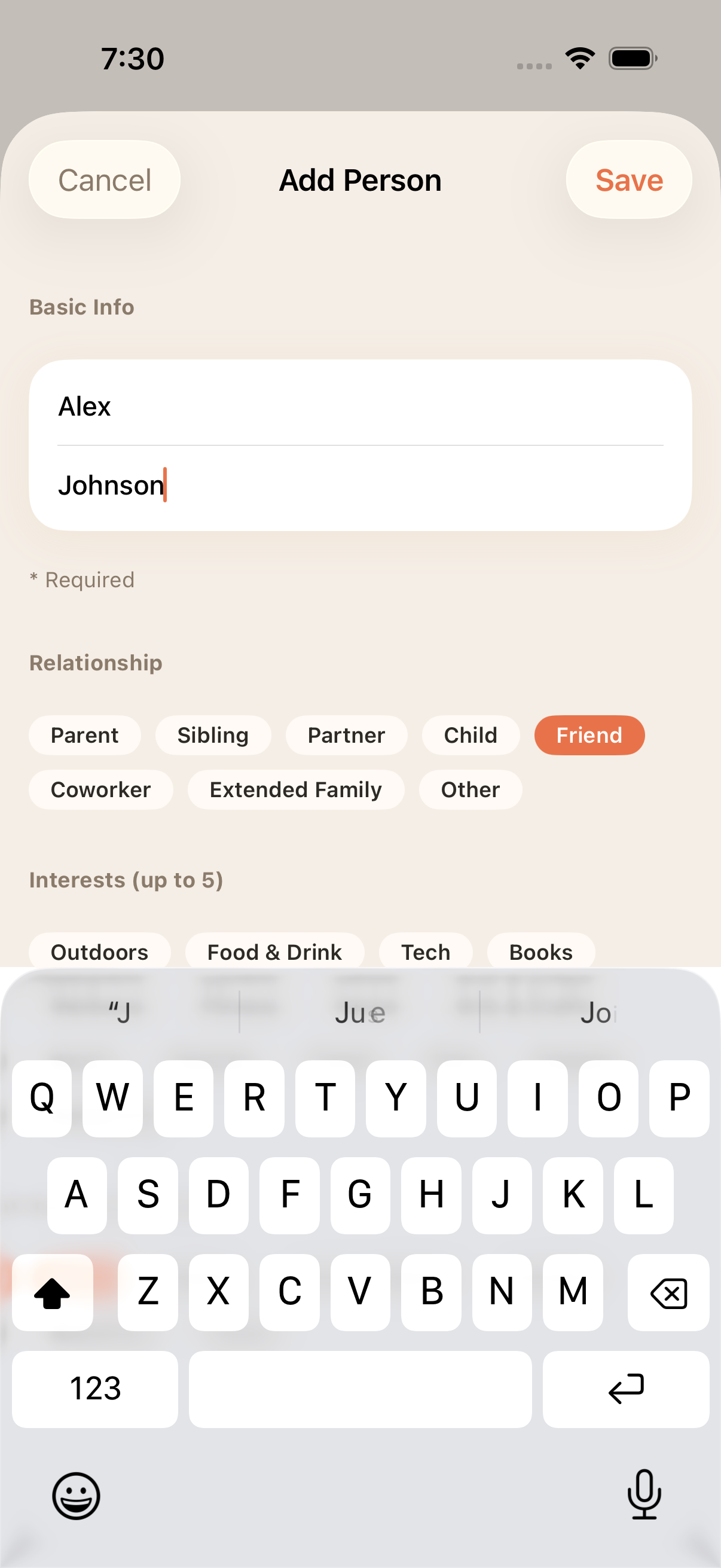 Add Person