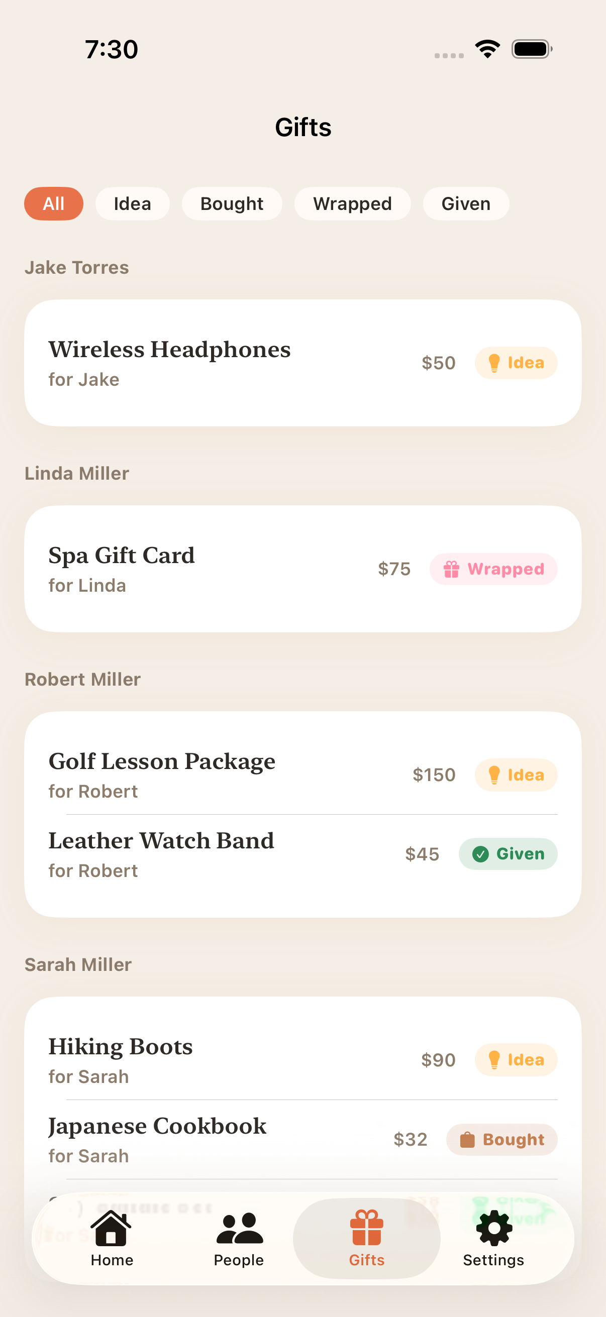 Gifts